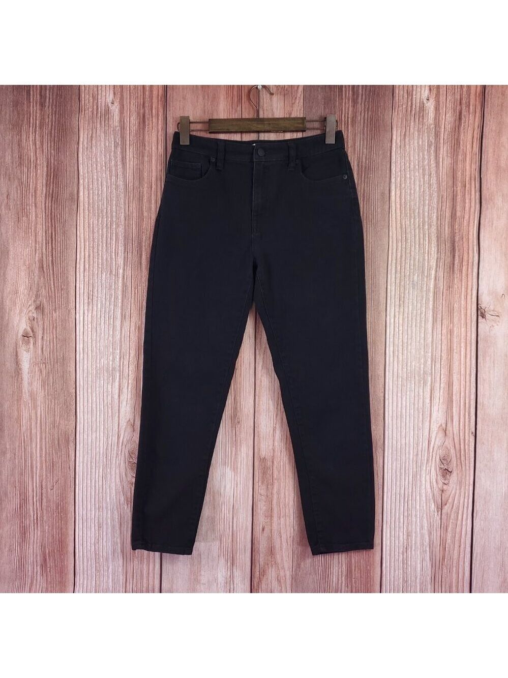 Nili Lotan Target Womens Size 4 Black Skinny Cropped Jeans Cotton Blend Stretch